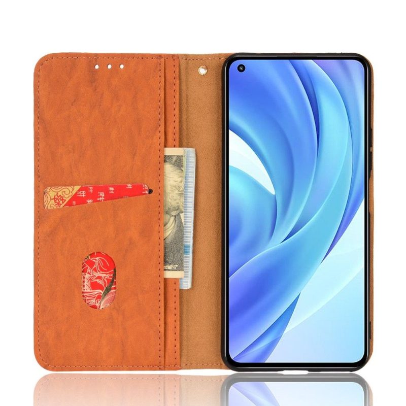 Kotelot Xiaomi Mi 11 Lite 5G NE / Mi 11 Lite / Mi 11 Lite 5G Faux Leather Retro