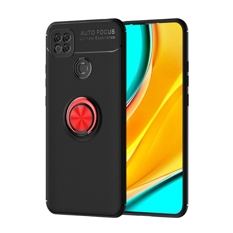 Case Xiaomi Redmi 9C Murtumaton Puhelinkuoret Silikoni Pyörivällä Jalustalla