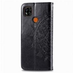 Kotelot Xiaomi Redmi 9C Mandala Relief Faux Leather