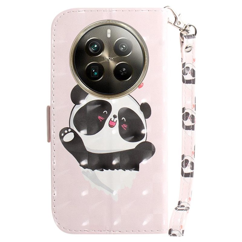 Kotelot Realme 12 Pro / 12 Pro Plus Panda Love Hihnalla