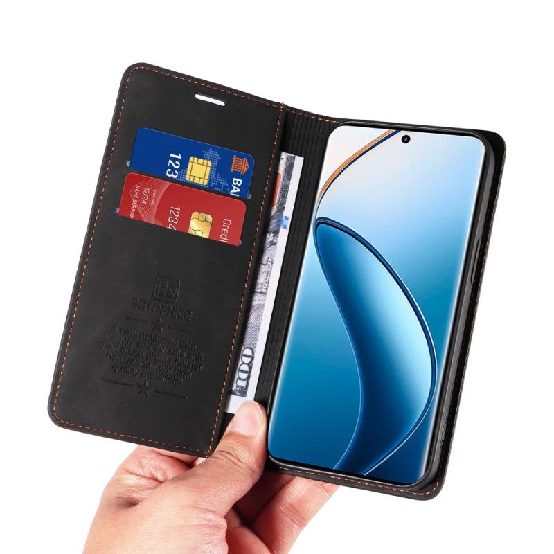 Nahkakotelo Realme 12 Pro / 12 Pro Plus Betopnice Rfid-estolompakko Suojakuori