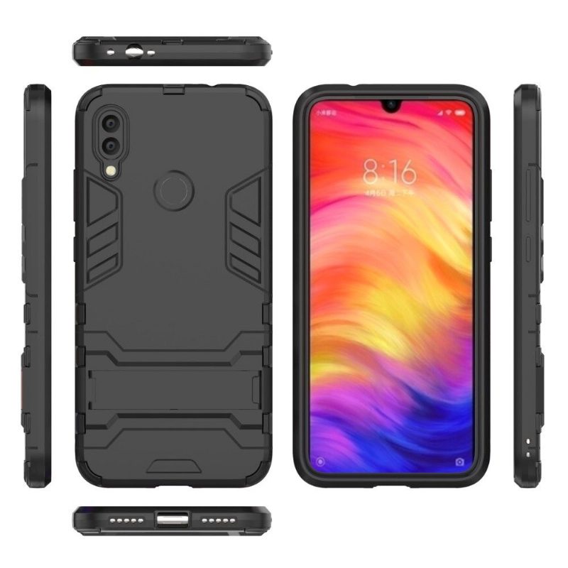 Kuori Xiaomi Redmi Note 7 Cool Guard Iskunkestävä Integroidulla Jalustalla