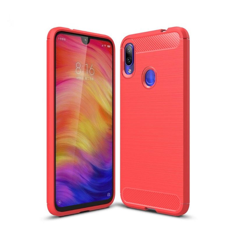 Kuori Xiaomi Redmi Note 7 Hiiliharjattu Geeli