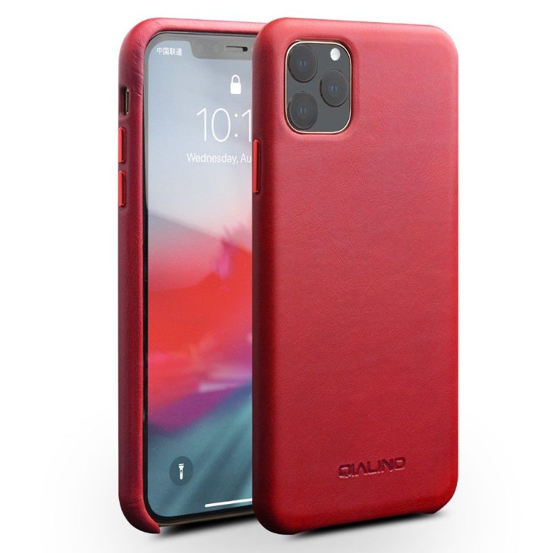 Case iPhone 11 Pro Max Murtumaton Puhelinkuoret Qialino Premium -nahka