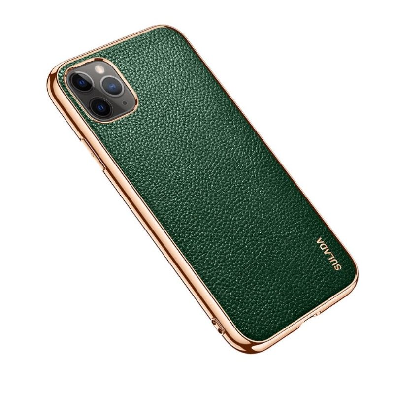 Case iPhone 11 Pro Max Murtumaton Puhelinkuoret Sulada Rakeinen Nahkaefekti