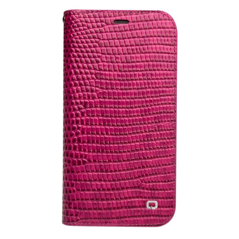 Flip Case iPhone 11 Pro Max Hemming Aitoa Nahkaa Croc-efekti