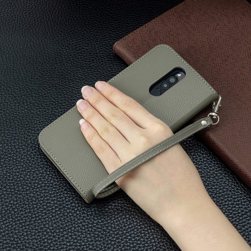 Kuoret Xiaomi Redmi Note 8 Kotelot Flip Grained Leather Effect Folio