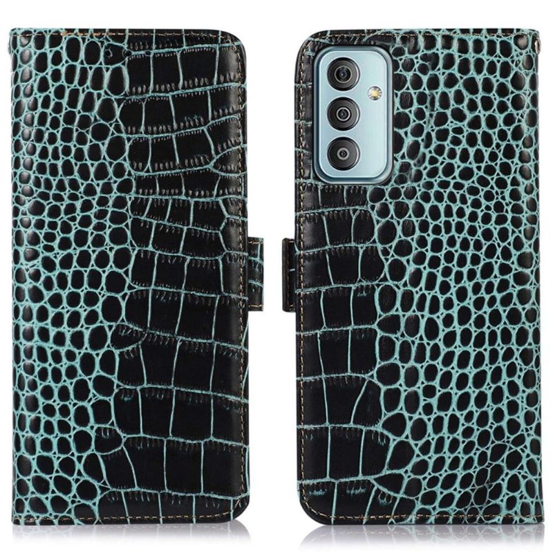 Kotelot Samsung Galaxy M13 Croco Look Aitoa Nahkaa