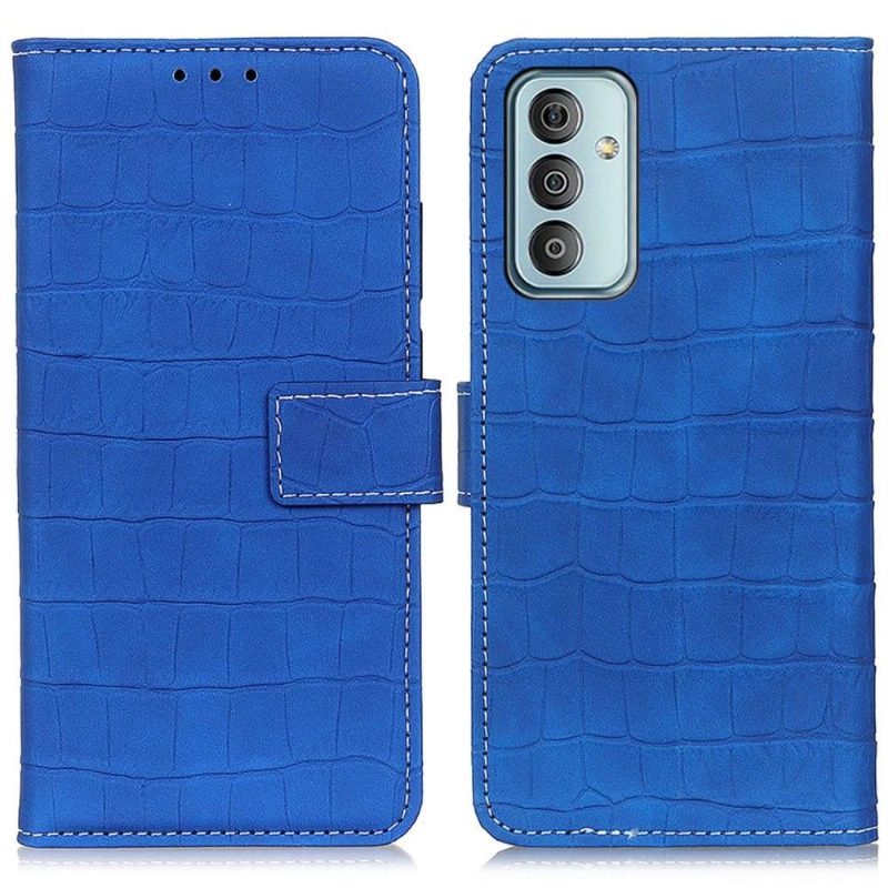 Kotelot Samsung Galaxy M13 Croco Look -ompelu