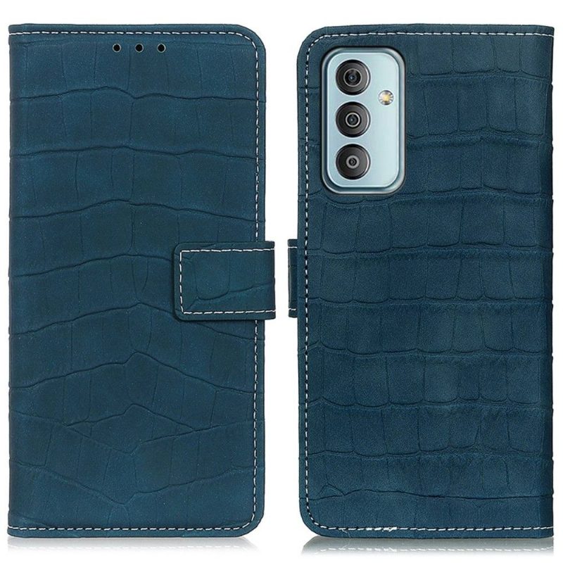 Kotelot Samsung Galaxy M13 Croco Look -ompelu