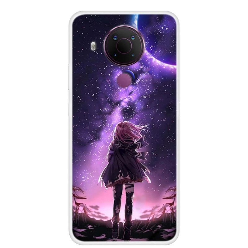 Case Nokia 3.4 / Nokia 5.4 Full Moon Girl -kuva