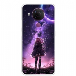 Case Nokia 3.4 / Nokia 5.4 Full Moon Girl -kuva