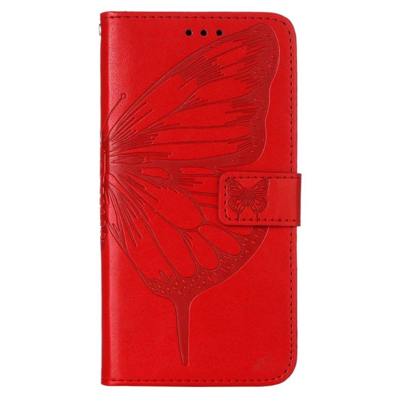 Flip Case Nokia 3.4 / Nokia 5.4 Hemming Butterfly Flower -korttikotelo