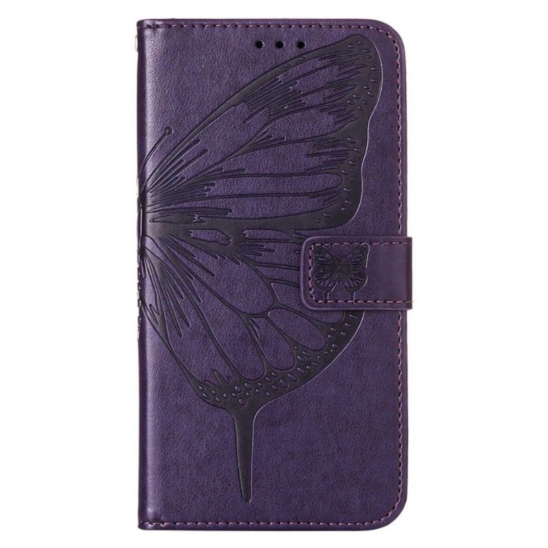 Flip Case Nokia 3.4 / Nokia 5.4 Hemming Butterfly Flower -korttikotelo