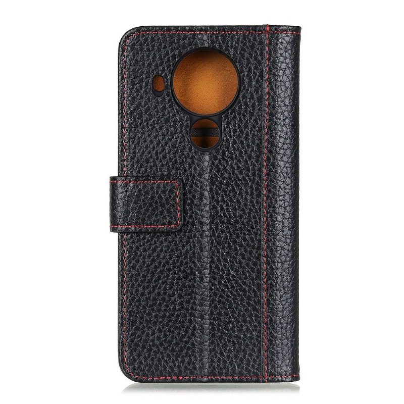 Flip Case Nokia 3.4 / Nokia 5.4 Hemming Rakeinen Nahkatehosteompeleet