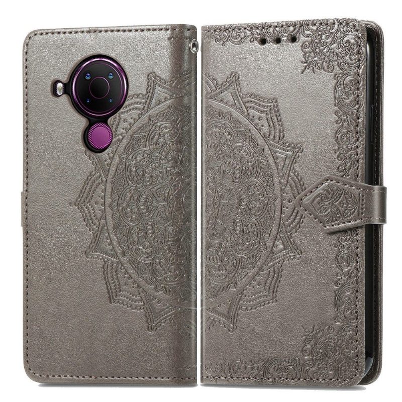 Kotelot Nokia 3.4 / Nokia 5.4 Mandala Relief Faux Leather Retro