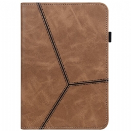 Kansi iPad Mini 6 (2021) Leather Effect Lines