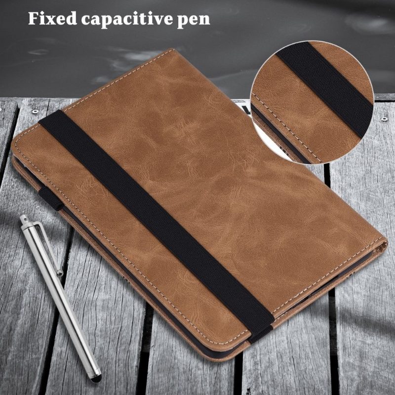 Kansi iPad Mini 6 (2021) Leather Effect Lines