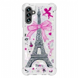 Case Samsung Galaxy A54 5G Eiffel-tornin Paljetteja