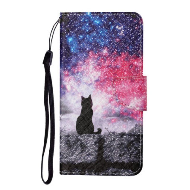 Kotelot Samsung Galaxy A54 5G Suojaketju Kuori Starry Thong Cat