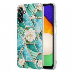 Kuori Samsung Galaxy A54 5G Marmoroitu Kukka