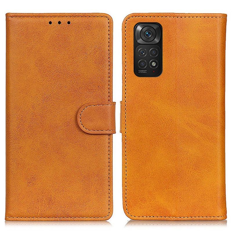 Flip Case Xiaomi Redmi Note 11 / 11S Retro Mattanahkaefekti