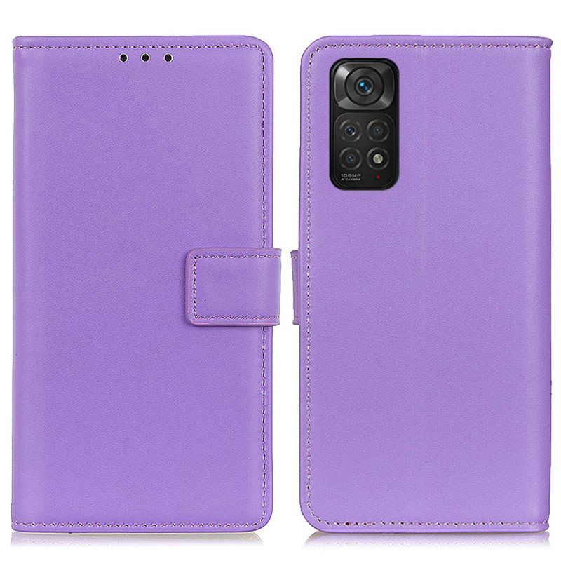 Flip Case Xiaomi Redmi Note 11 / 11S Tavallista Keinonahkaa