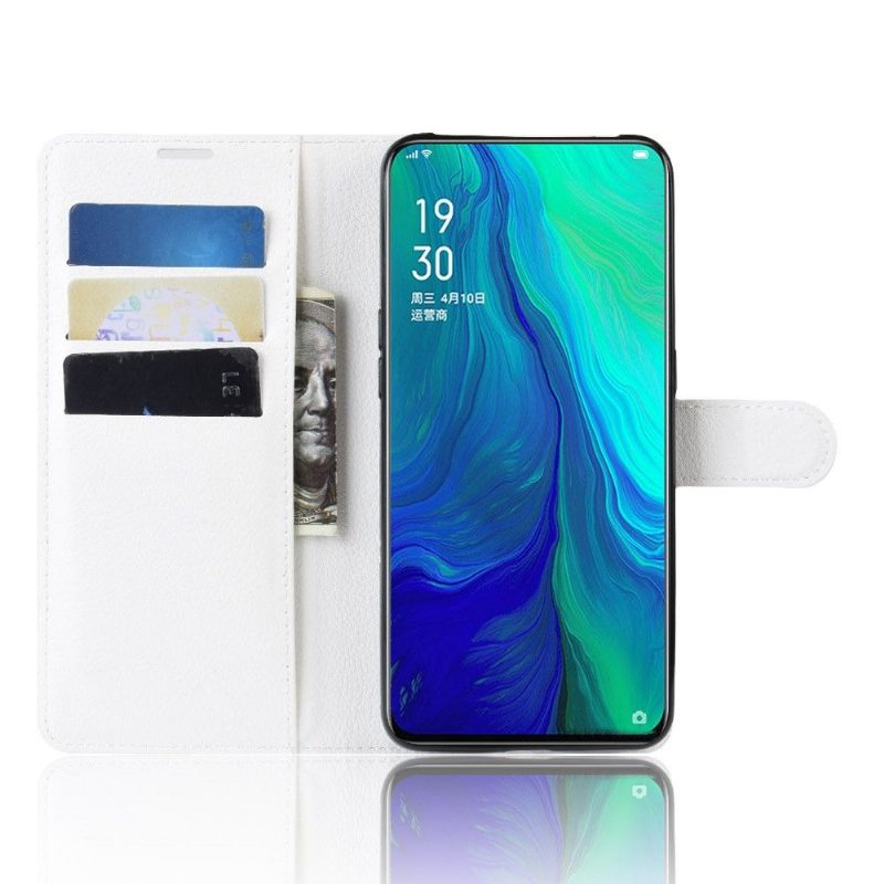 Flip Case Oppo Reno 10x Zoom Hemming Lompakkokuori Style Nahka