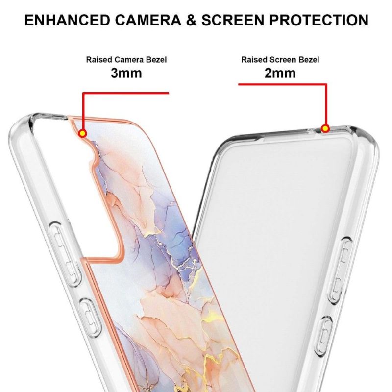 Case Samsung Galaxy S22 Plus 5G Murtumaton Puhelinkuoret Värillinen Marmori