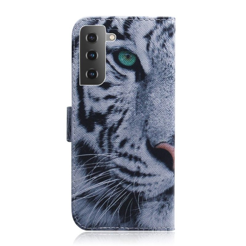 Kuoret Samsung Galaxy S22 Plus 5G Tiger Pattern -tukitoiminto