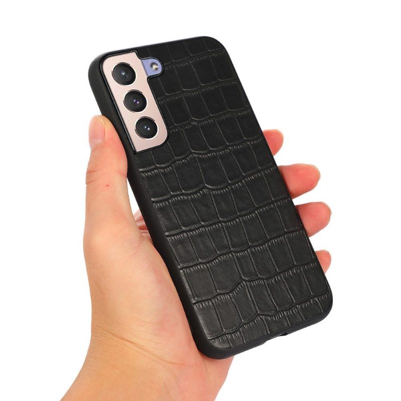 Kuori Samsung Galaxy S22 Plus 5G Alkuperäinen Chic Croco Skin Look