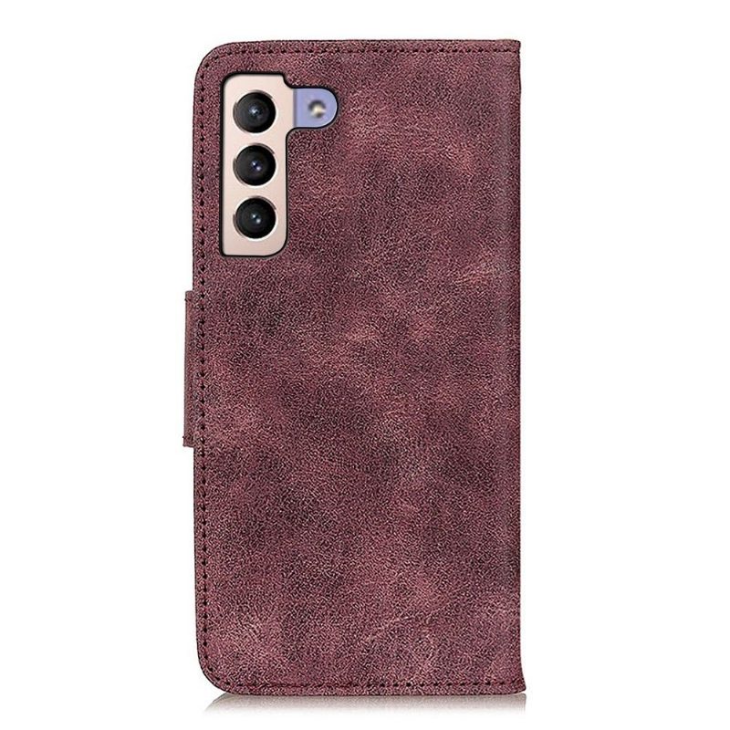 Nahkakuori Samsung Galaxy S22 Plus 5G Hemming Edouard Faux Leather Vintage