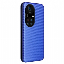 Kotelot Huawei P50 Pro Carbon Fiber Leatherette