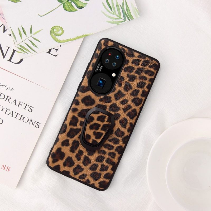 Kuori Huawei P50 Pro Leopard-toimintotuki