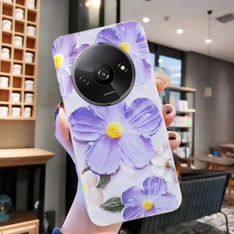 Case Poco C61 Puhelinkuoret Purppurat Kukat