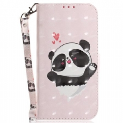 Kotelot Poco C61 Panda Love Hihnalla