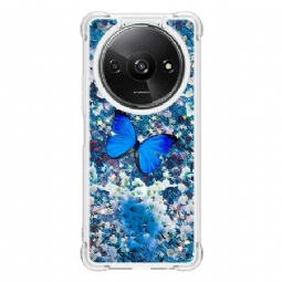 Kuori Poco C61 Sininen Butterfly Glitter