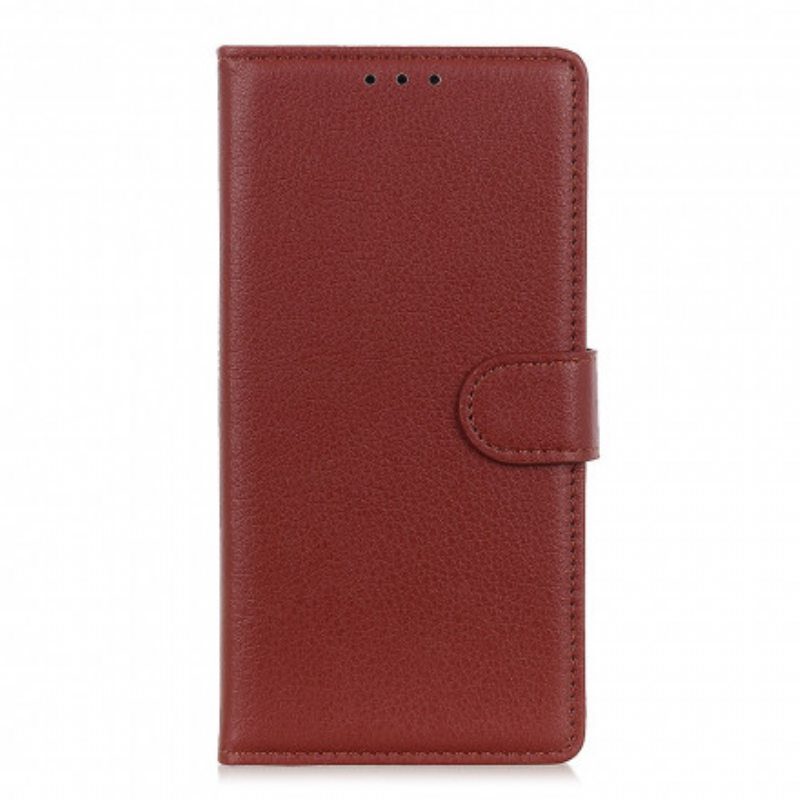 Kotelot Moto G100 Perinteinen Litchi Faux Leather