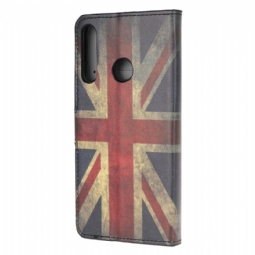 Kotelot Huawei P40 Lite E Vintage Britannian Lippu