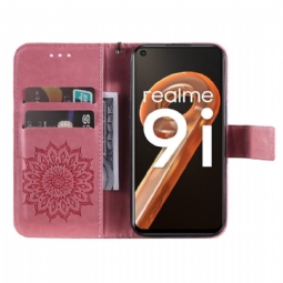 Kotelot Realme 9i Suojaketju Kuori Auringonkukka