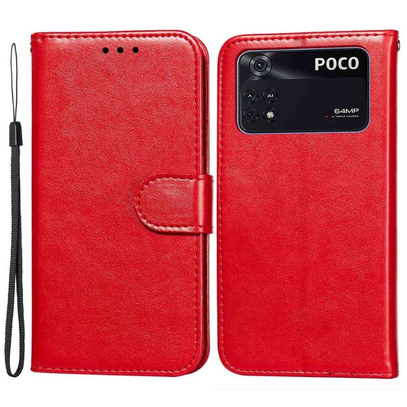 Flip Case Poco X4 Pro 5G Hemming Kotelot Flip Flap-korttipidike