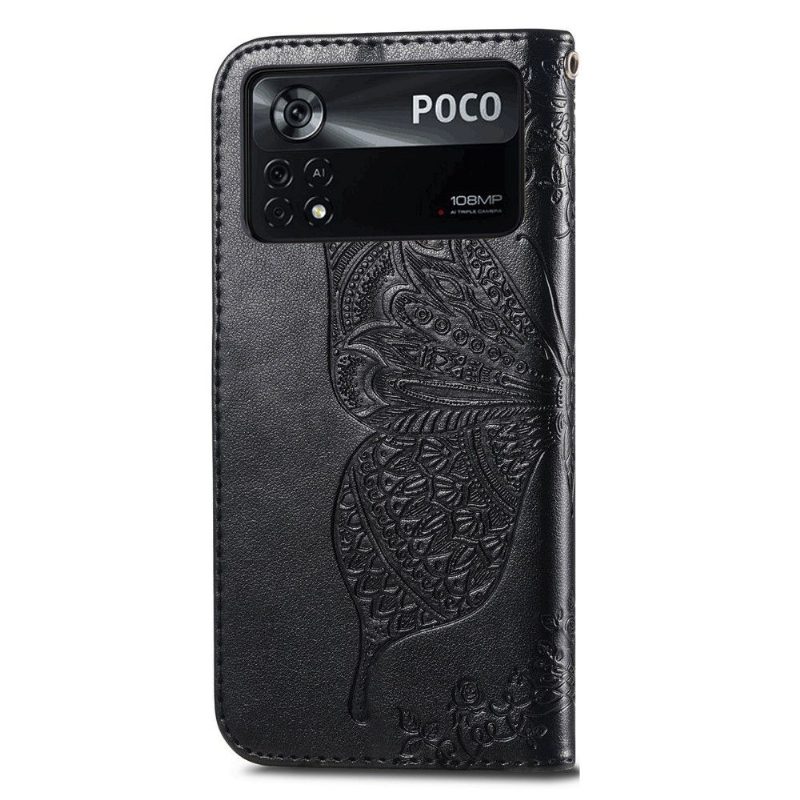 Kotelot Poco X4 Pro 5G Butterfly Relief