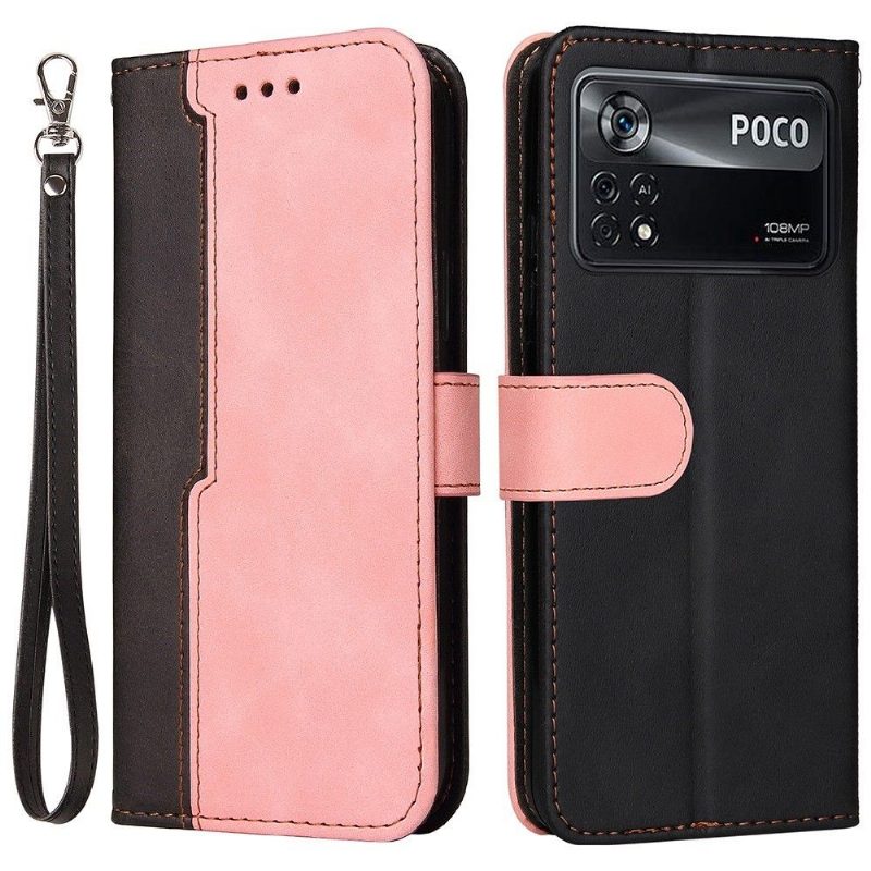 Kotelot Poco X4 Pro 5G Emma Faux Leather Bicolor