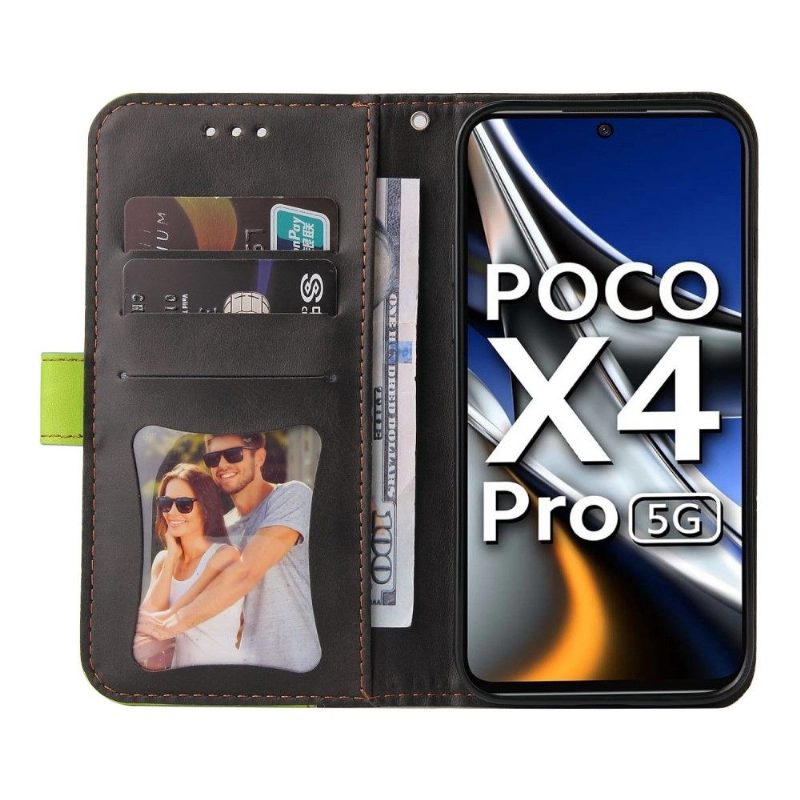 Kotelot Poco X4 Pro 5G Emma Faux Leather Bicolor