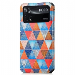 Kotelot Poco X4 Pro 5G Flap Flip Mandala Kaleidoskooppi