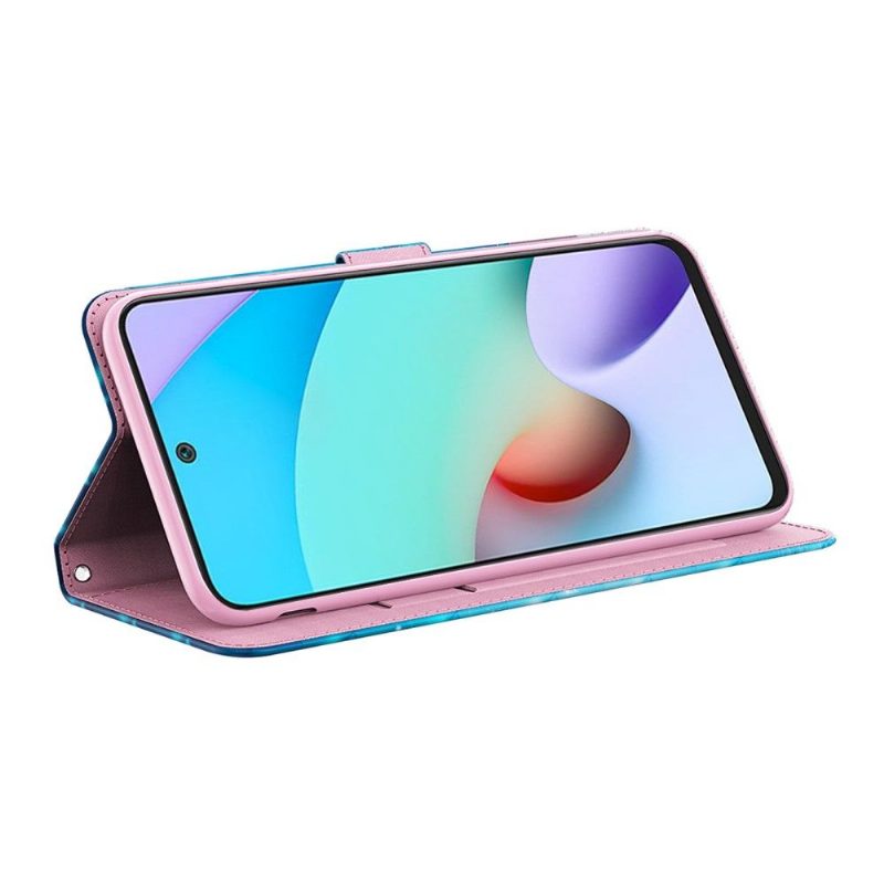 Kotelot Poco X4 Pro 5G Sparkling Blue Butterflies