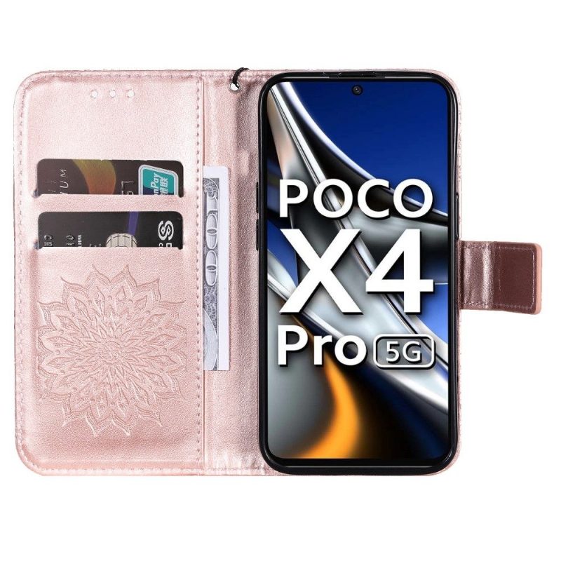 Kotelot Poco X4 Pro 5G Suojaketju Kuori Auringonkukka