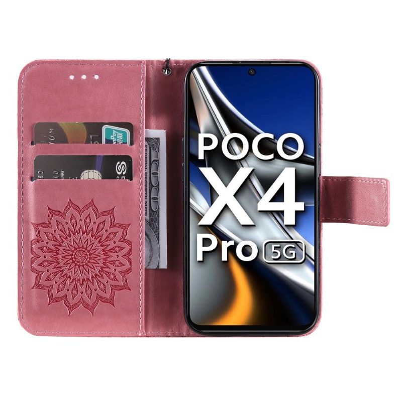 Kotelot Poco X4 Pro 5G Suojaketju Kuori Auringonkukka