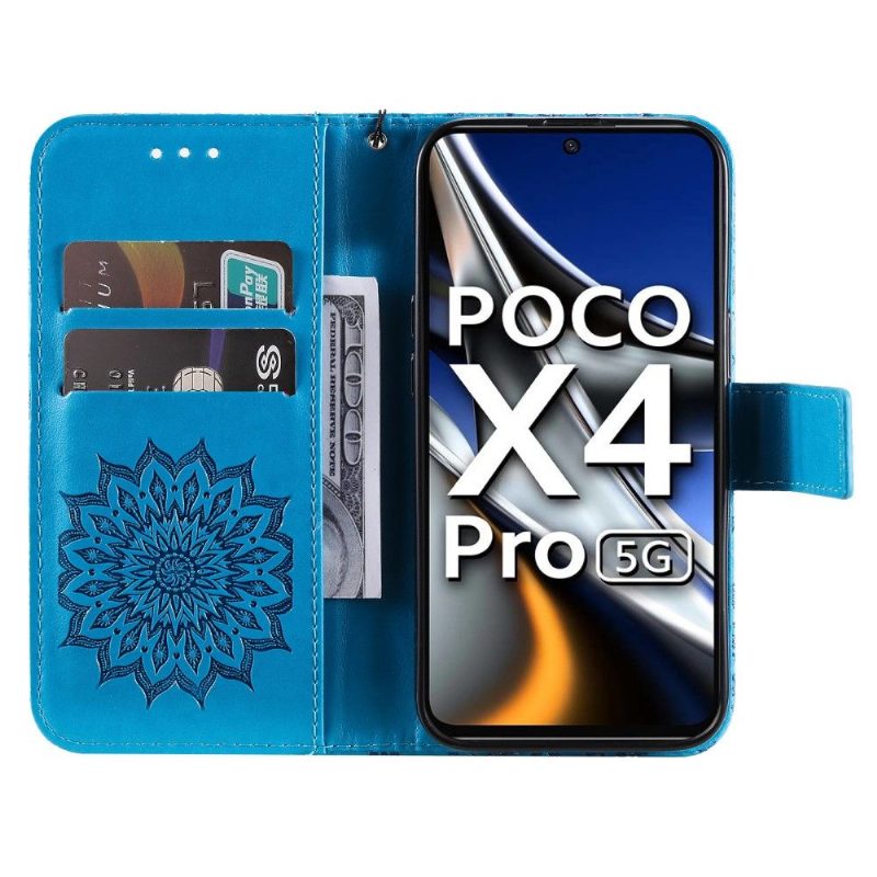 Kotelot Poco X4 Pro 5G Suojaketju Kuori Auringonkukka