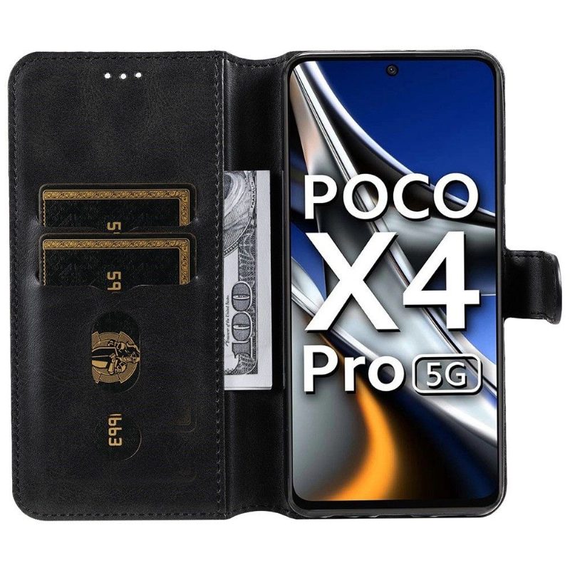 Nahkakotelo Poco X4 Pro 5G Murtumaton Puhelinkuoret Enkay Leather Effect